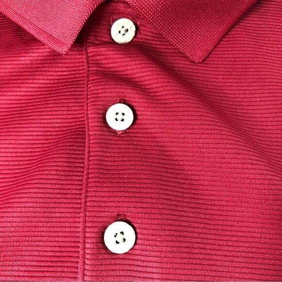 Cubavera Men’s Solid Textured Polo Biking Red Size XL - Picture 6 of 11